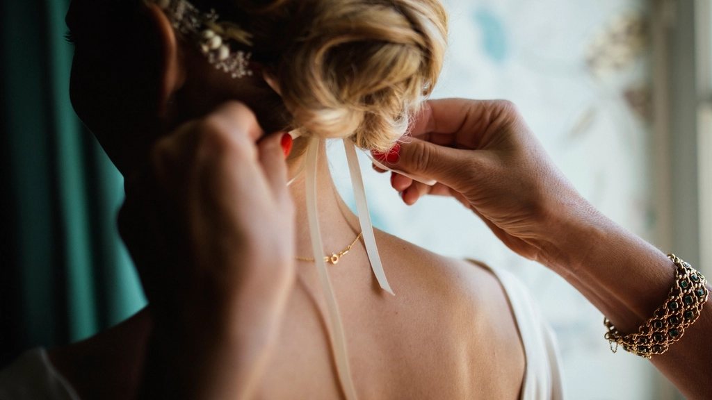 Hair styling, soft & romantic style, ceremony — Glowroom Bridal