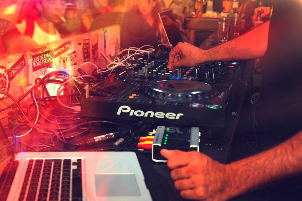 DJ booth, dark & moody style, after party — Groovehaus Entertainment